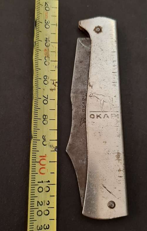 ** ORIGINAL- WW2 German Okapi 1930s Steel Slip-Joint Knife [ 18cm ] (Complete).**