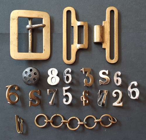 ** ORIGINAL- Assortment of Victorian British Police Badges and Belt Buckles (19 Pcs).**