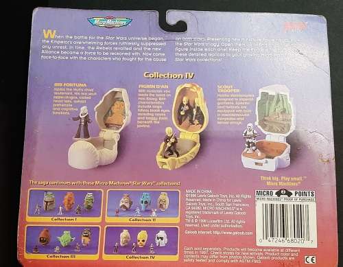 **MINT CONDITION : STAR WARS 1996/7 `Micro Machines` Collection IV Scout Trooper et al .**
