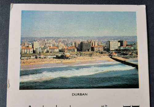 ** 1961 Republic of South Africa 1½c Durban Postcard.**