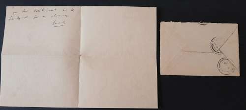 ** 1907 1 Penny KEVII on Letter Cover to Cape Colony w/ Letter.**