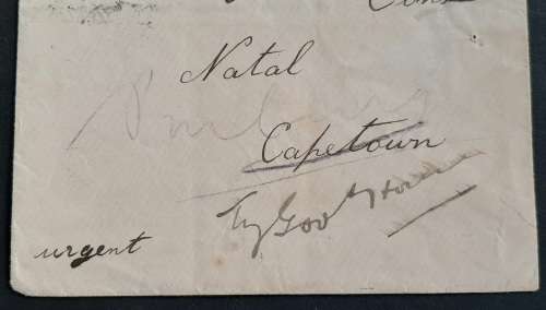 ** 1903  1 Penny Postage KEVII Letter Cover to British Consul in Natal (Corrected).**
