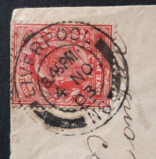 ** 1903  1 Penny Postage KEVII Letter Cover to British Consul in Natal (Corrected).**