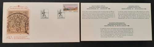 ** 1982 Swakopmund SWA 6c FDC w/ Insert Card.**