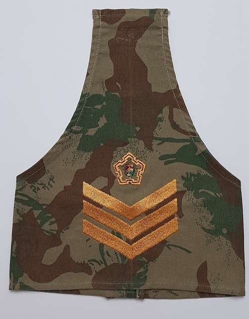 ** Pre-1994 South African Police (SAP) Camo Sergeant Brassard and ABS-ISD 2  Chest Flash **