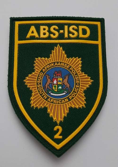 ** Pre-1994 South African Police (SAP) Camo Sergeant Brassard and ABS-ISD 2  Chest Flash **