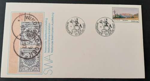** 1982 SWA National Stamp Exhibition FDC w/ Insert Card.**
