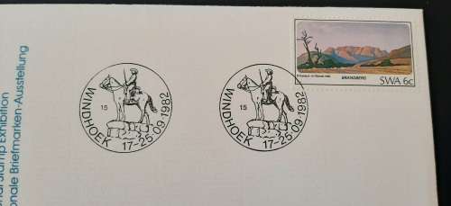 ** 1982 SWA National Stamp Exhibition FDC w/ Insert Card.**