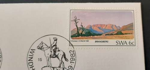 ** 1982 SWA National Stamp Exhibition FDC w/ Insert Card.**