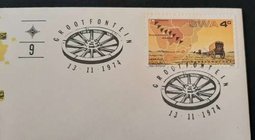 ** 1974 SWA Grootfontein 4c First Day Cover.**