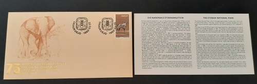 ** 1982 Etosha National Park 75 SWA 5c FDC w/ Insert Card.**