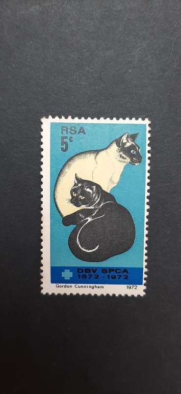 ** 1972 RSA 5c S.P.C.A  Centenary Stamp (Mint/Unused).**