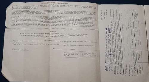 ** ORIGINAL- WWII British Army Soldier`s Release Book and .925 Sterling Silver ID Bracelet.**