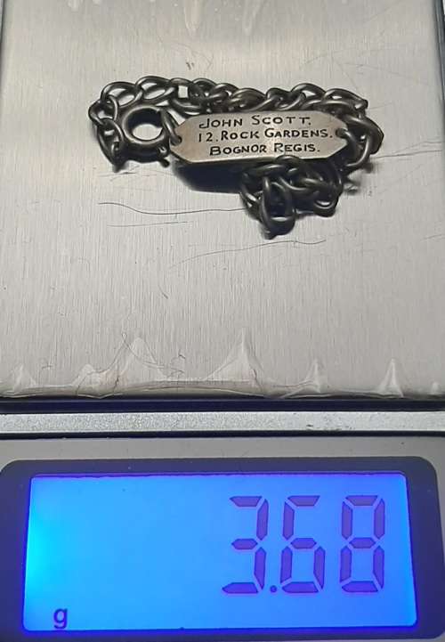 ** ORIGINAL- WWII British Army Soldier`s Release Book and .925 Sterling Silver ID Bracelet.**