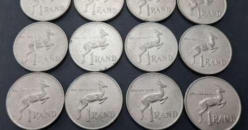 ** 1988 South Africa Bulk Lot of 19 x Nickel R1 Coins  [Circulated] (F/VG).**