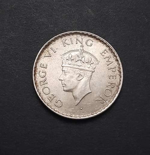 ** 1940 India ¼ Rupee .500 Silver Coin #1  ( XF ) [Uncirculated].**