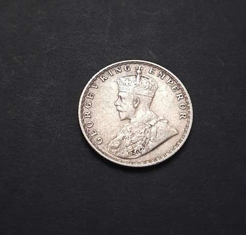 ** 1936  India ¼ Rupee .917 Silver Coin  ( VF/ XF ) [Circulated].**