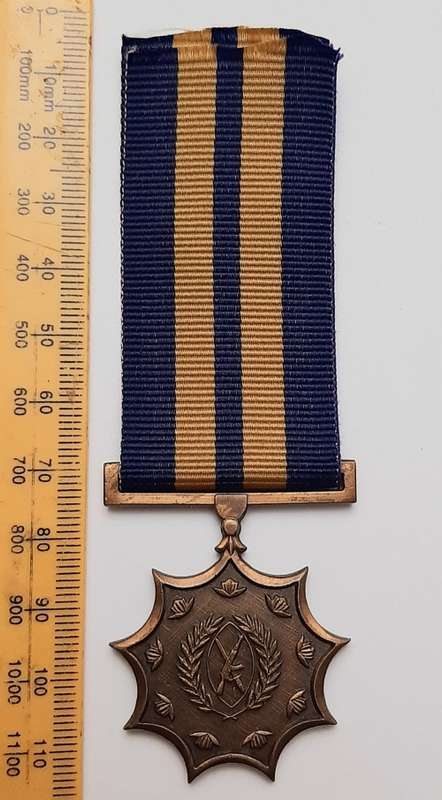 ** Azanian Peoples` Liberation Army (APLA) Bronze Medal for Merit w/ Ribbon  [Full-Size].**