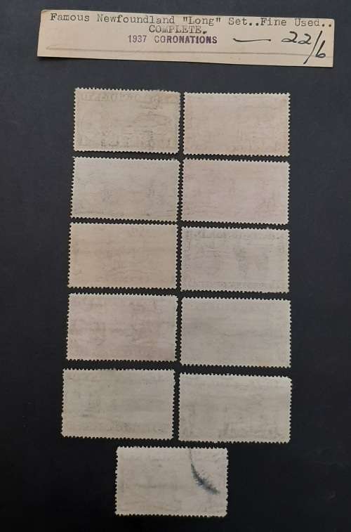 ** 1937 Newfoundland Coronation Complete Long Set Stamps (Used).**