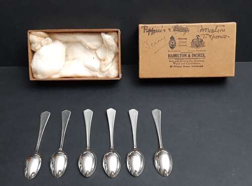 Stunning .925 Sterling Silver 1937 King George VI Coronation Tea Spoon Set (x6)