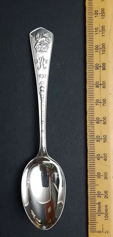 Stunning .925 Sterling Silver 1937 King George VI Coronation Tea Spoon Set (x6)