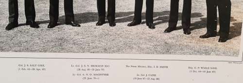** 1970 Official Photograph C/O `s , 1st Battalion The Rhodesian Light Infantry (51cm x 46cm).**