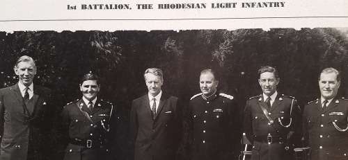 ** 1970 Official Photograph C/O `s , 1st Battalion The Rhodesian Light Infantry (51cm x 46cm).**