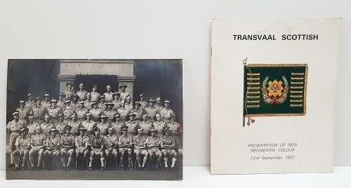** WW2 Transvaal Scottish Memorabilia Lot att. to Major H.W. Prescott (6 pcs).**