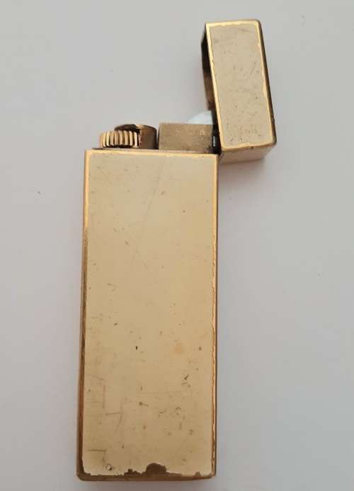** ORIGINAL- Cartier of Paris Gold-Plated and Enamel Gas Lighter (UNTESTED).**