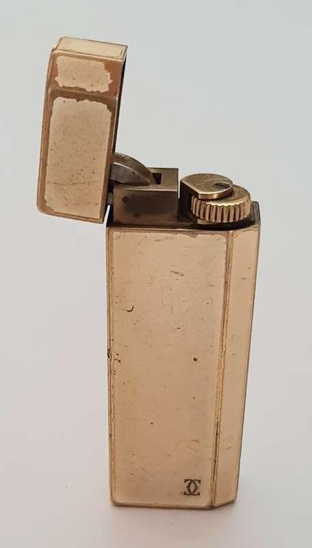 ** ORIGINAL- Cartier of Paris Gold-Plated and Enamel Gas Lighter (UNTESTED).**