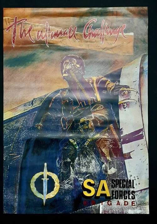 ** 1990s South African Special Forces Brigade Recruitment Poster (61cm x 43cm).**