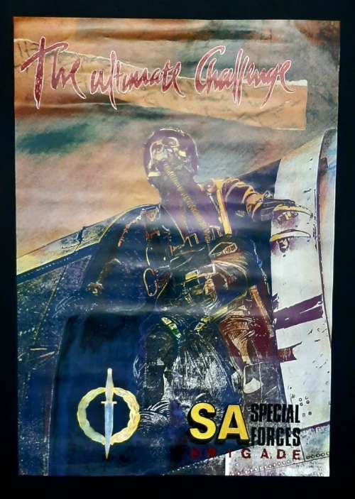 ** 1990s South African Special Forces Brigade Recruitment Poster (61cm x 43cm).**