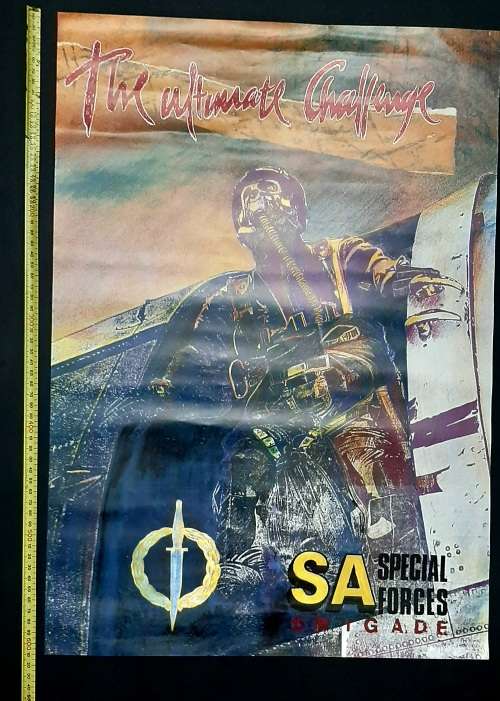 ** 1990s South African Special Forces Brigade Recruitment Poster (61cm x 43cm).**