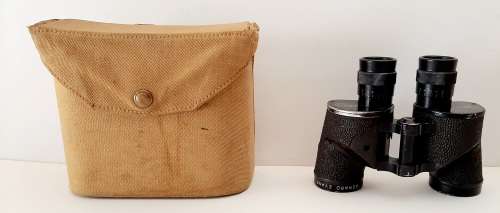 ** WW2 : 1942 Union Defence Force M6 Binoculars and Patt.37 Webbing Case.**