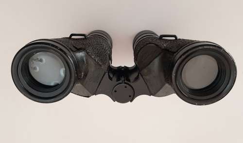 ** WW2 : 1942 Union Defence Force M6 Binoculars and Patt.37 Webbing Case.**