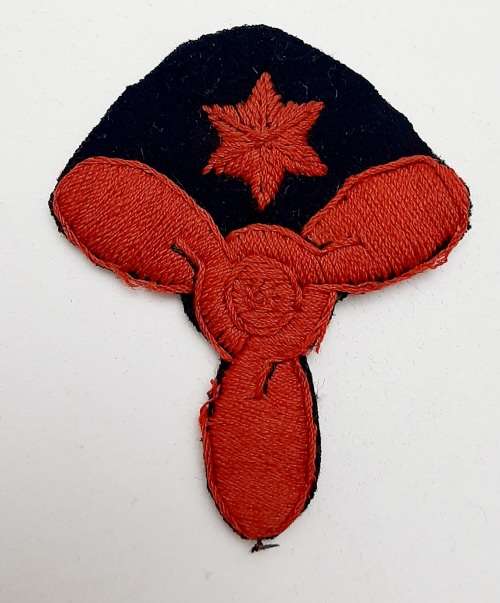 ** WW2 : Royal Navy Leading Stoker (Petty Officer) Trade Sleeve Insignia. **