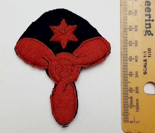 ** WW2 : Royal Navy Leading Stoker (Petty Officer) Trade Sleeve Insignia. **