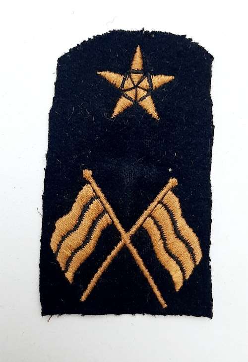 ** 20th Century Royal Navy Signaller Proficiency Sleeve Insignia.**