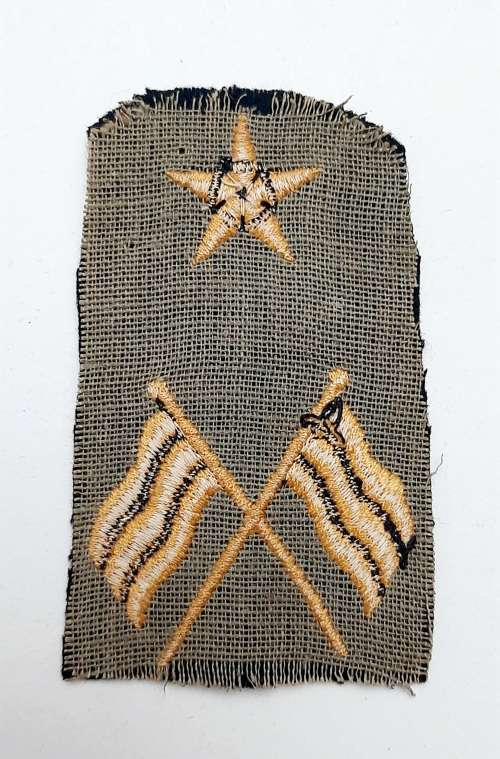 ** 20th Century Royal Navy Signaller Proficiency Sleeve Insignia.**