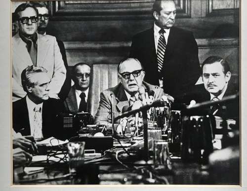 1970s Prime Minister B.J. Vorster and Pik Botha Press Photo - The Star Newspaper