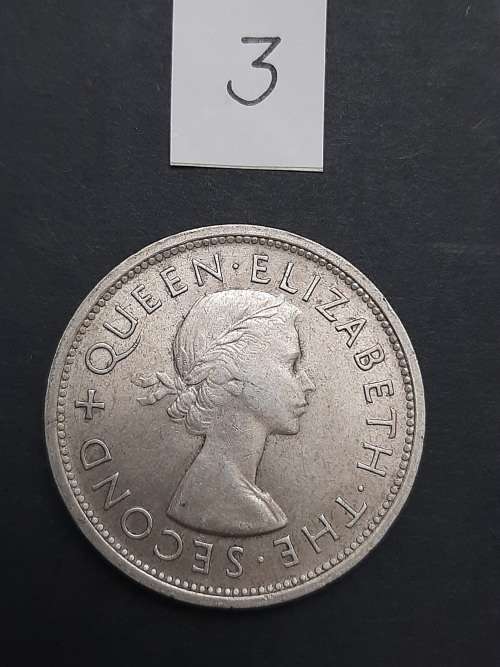 ** 1953 Southern Rhodesia (Rhodes Centenary) Silver 5 Shilling Coin #3 (VF).**