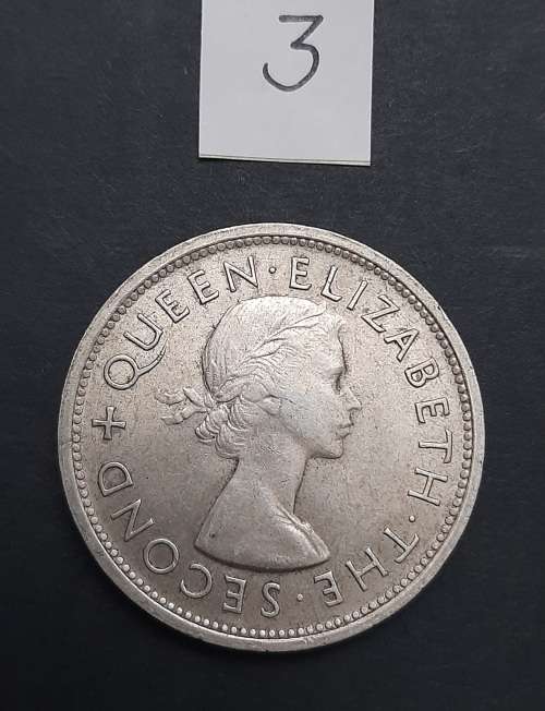 ** 1953 Southern Rhodesia (Rhodes Centenary) Silver 5 Shilling Coin #3 (VF).**