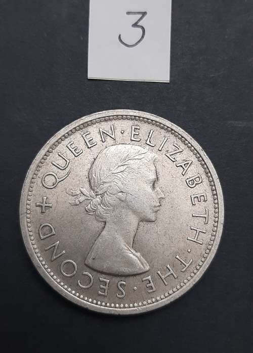 ** 1953 Southern Rhodesia (Rhodes Centenary) Silver 5 Shilling Coin #3 (VF).**