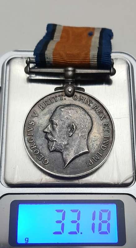 ** WWI (1914-1918) Silver British War Medal w/ Ribbon (33,18g) [Royal Artillery].**