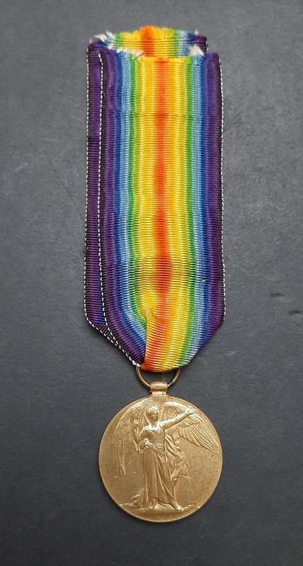 ** WWI (1914-1918) Victory Medal w/ Full-Length Silk Ribbon (Norfolk Regiment).**