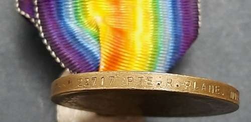 ** WWI (1914-1918) Victory Medal w/ Full-Length Silk Ribbon (Norfolk Regiment).**