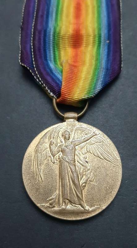 ** WWI (1914-1918) Victory Medal w/ Full-Length Silk Ribbon (Norfolk Regiment).**