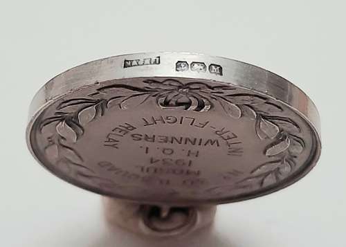 ** Royal Air Force .925 Silver Medallion : 1934 Mosul Flight Relay No.30 B Squadron (Birmingham).**