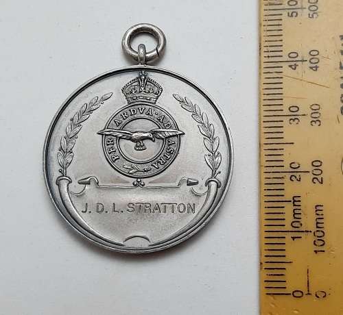** Royal Air Force .925 Silver Medallion : 1934 Mosul Flight Relay No.30 B Squadron (Birmingham).**