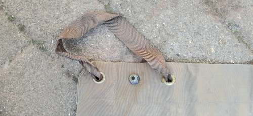** Border War:  1978  S.A.P / SADF  Nutria Brown Groundsheet w/ Spring Clips (1,8 m x 0,9 m).**
